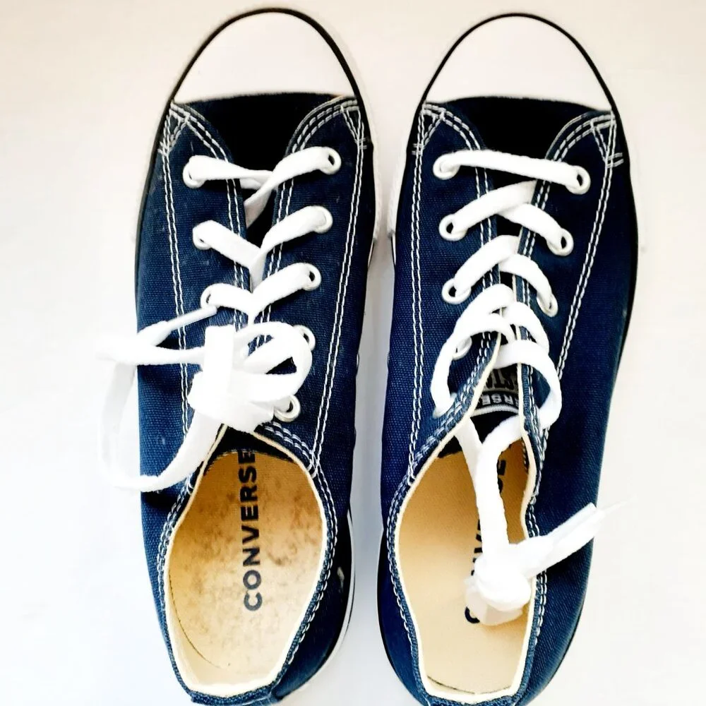 Converse Youth Shoes Chuck Taylor All Star Classic Navy Canvas Boys Girls 3 New